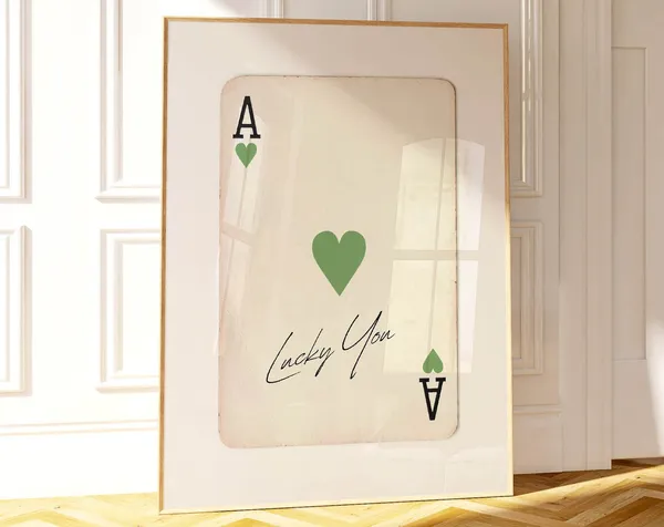 Ace Of Hearts Inspirational Quote Art Print