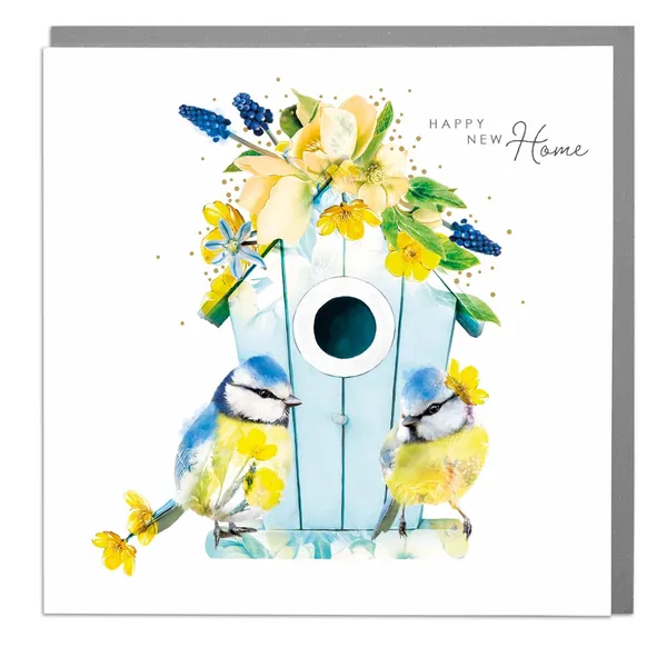 Blue Tits New Home Card, Lola Design