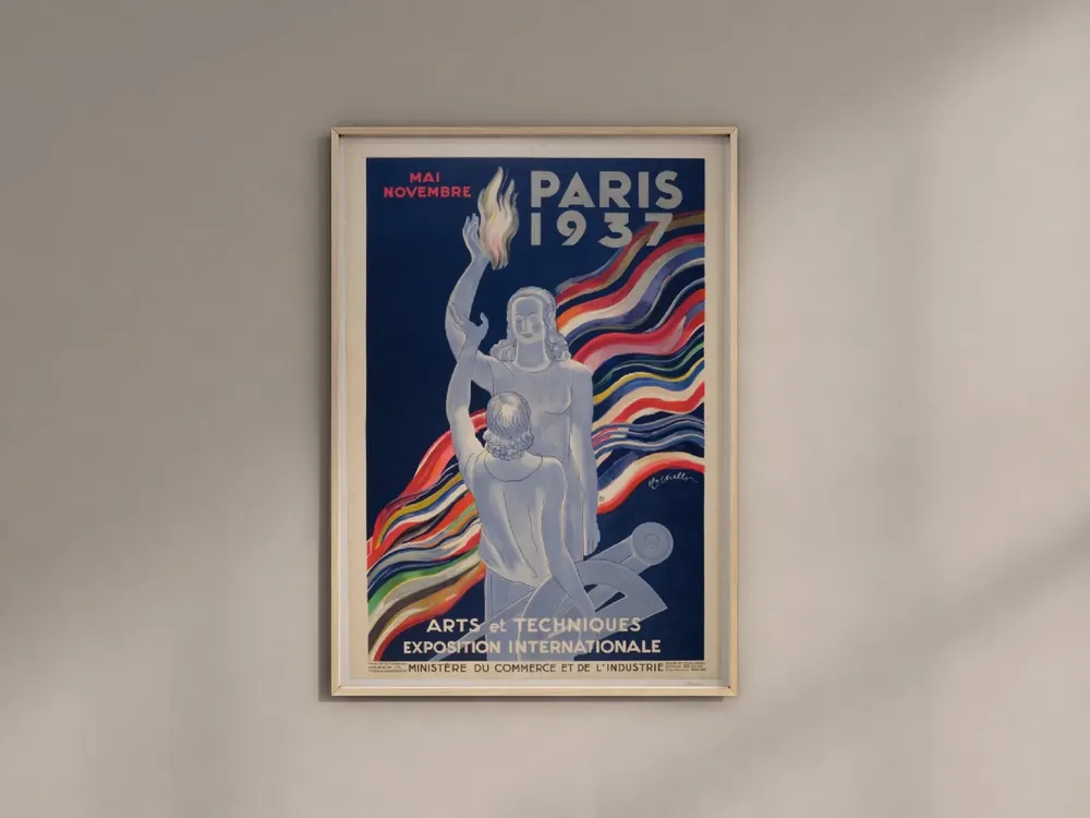 Paris Travel Poster, Vintage Art Deco - Image 3