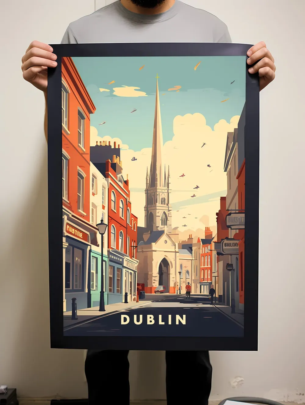Dublin Travel Poster, Ireland Art Print - Image 2