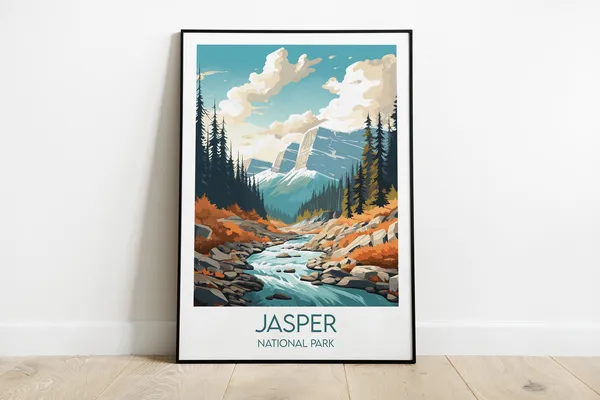 Jasper National Park Travel Poster, Canada