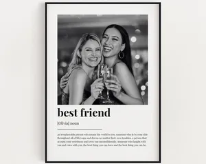 Personalised Best Friend Definition Art Print, Quote