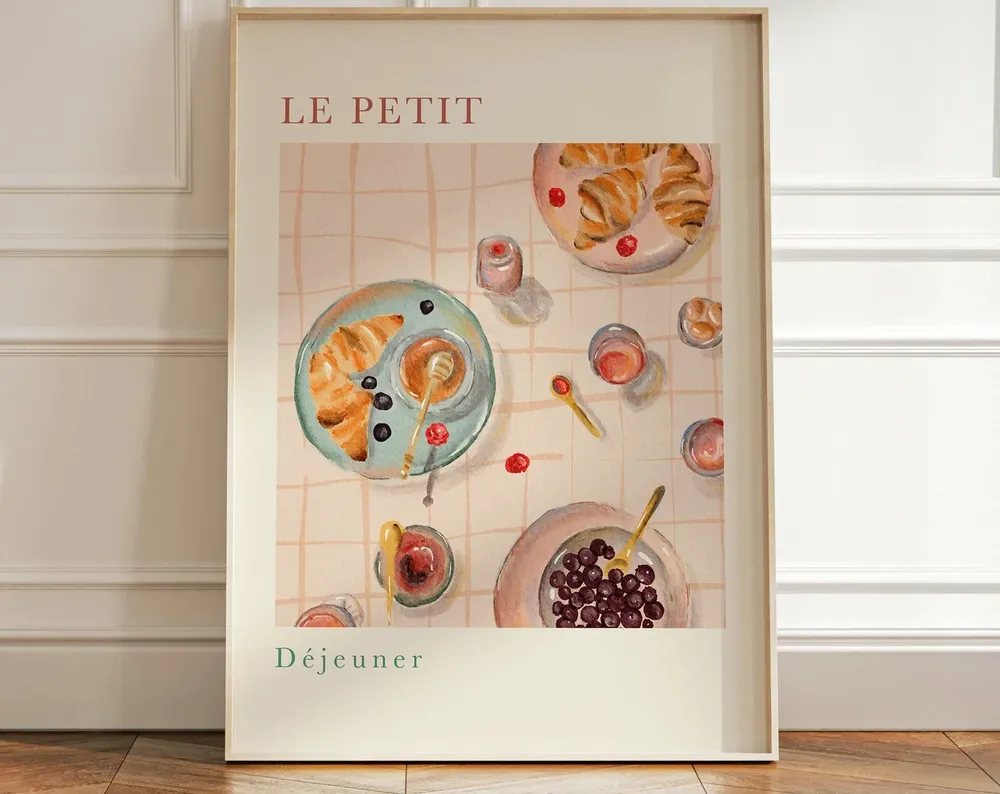 Morning Breakfast Things Poster, Gift for Chef