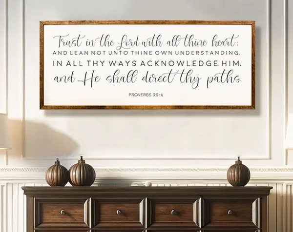 Proverbs 35:6 Scripture Wall Art Print, Living Room Decor