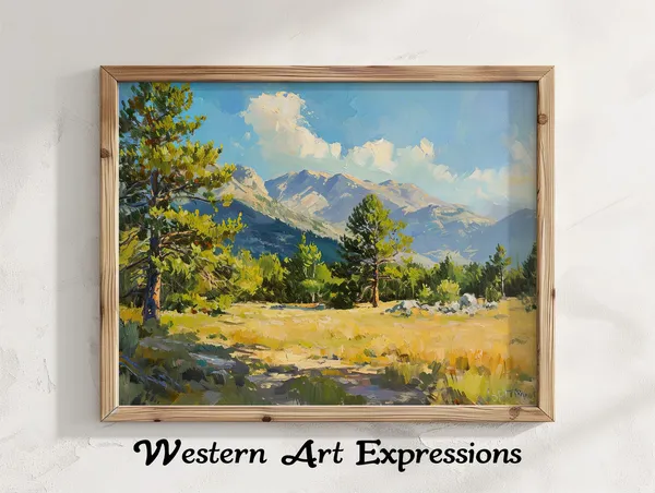 Mount Charleston Wilderness Nevada Oil Painting Print