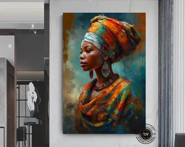 African Woman Ethnic Decor Art Print