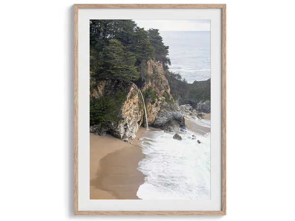 Big Sur McWay Waterfall Art Print, California Coast