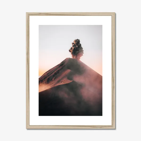 Fuego Volcano Photo Print, Acatenango Guatemala