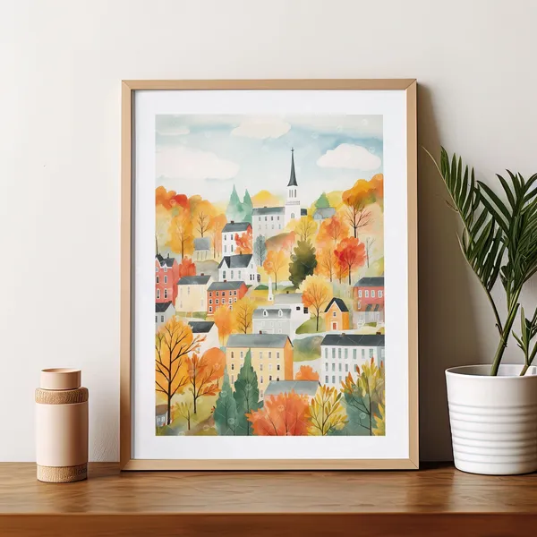Montpelier Vermont Art Print, Trendy Home Decor