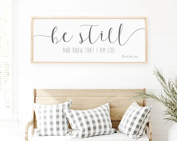 Be Still And Know Psalm 4610 Inspirational Poster