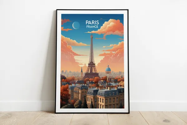 Paris Travel Print, France Travel Poster