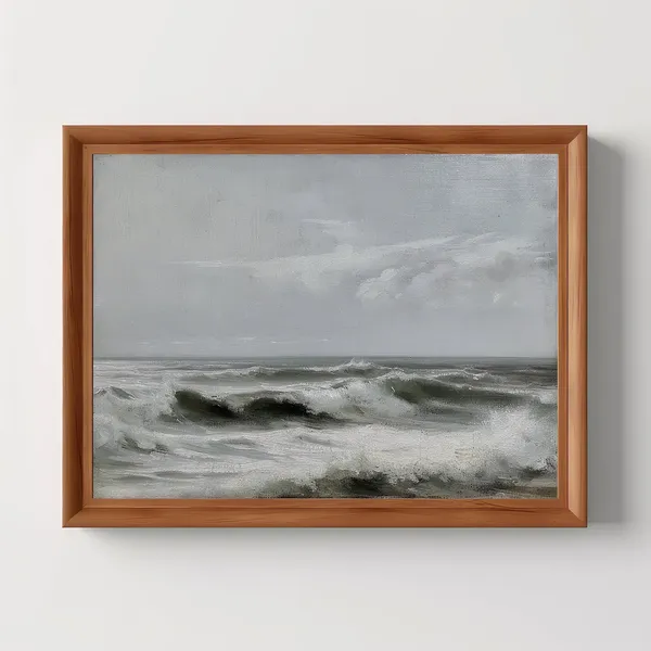 Ocean Coastal Vintage Seascape Art Print