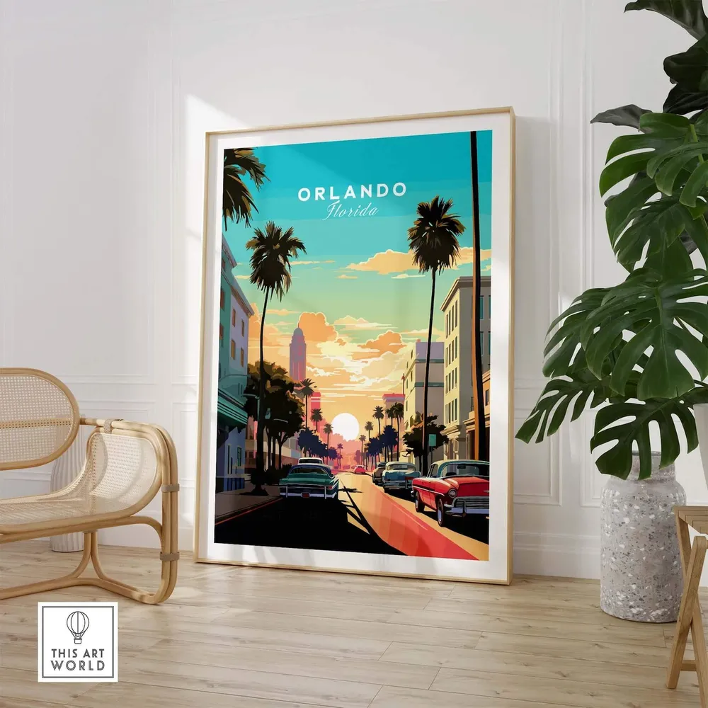 Orlando Travel Poster, Wall Art Print - Image 2