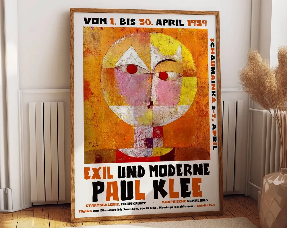 Paul Klee Modern Art Exhibition Poster