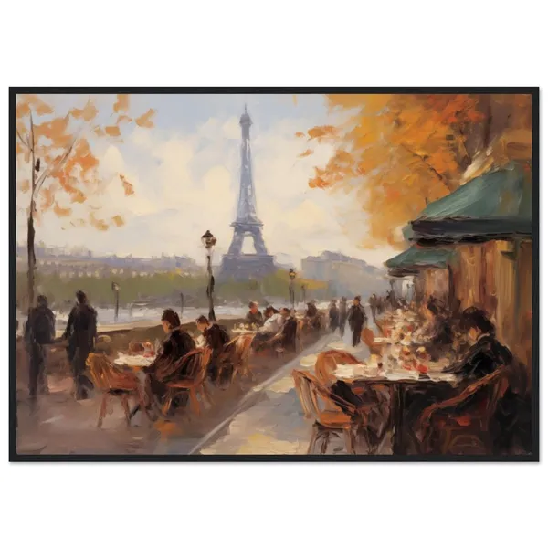 Paris Cafe Oil Painting, Claude Monet Art Print