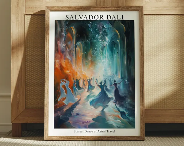 Salvador Dali Surreal Dance Art Print