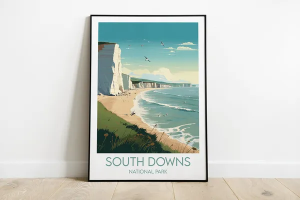 South Downs National Park Travel Print Poster