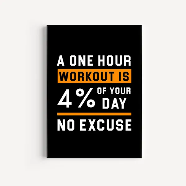 Home Gym Motivational Quote Art Print