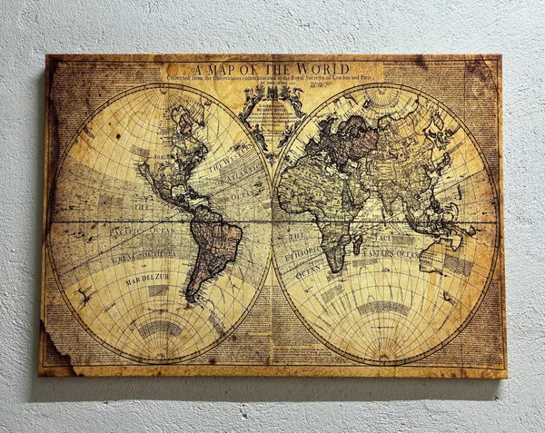 Old World Map Vintage Poster Print