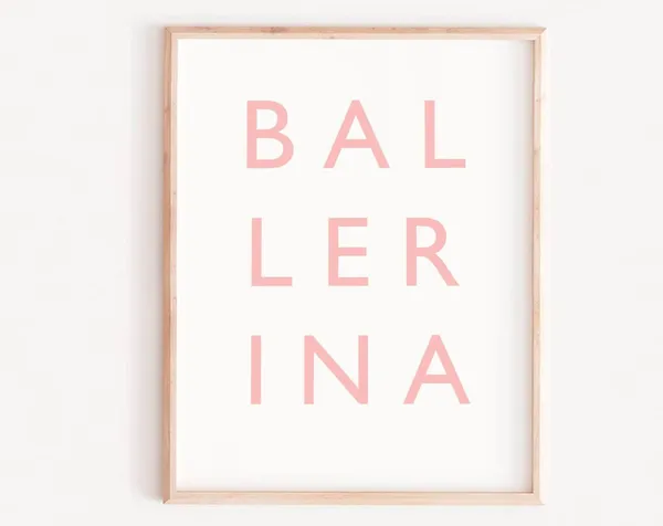 Ballerina Art Print, Dance Recital Gift