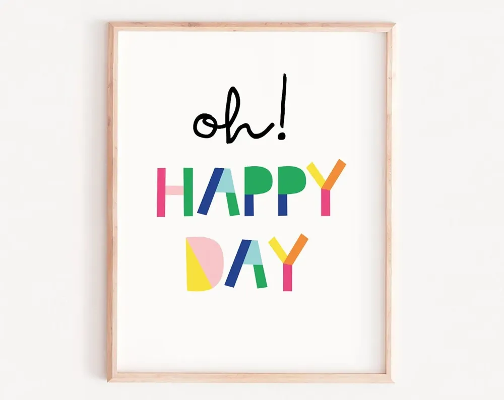 Happy Day Wall Art Print