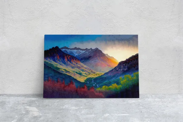 Telluride Colorado Mountain Landscape Art Print