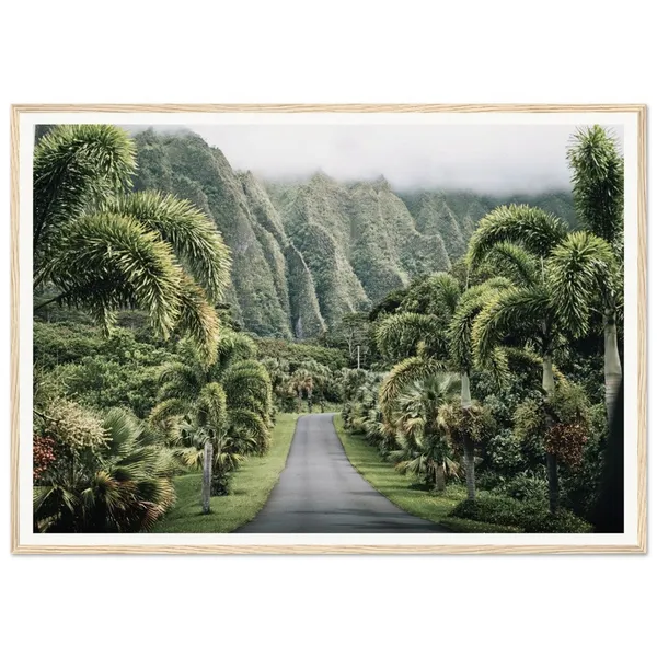 Hawaii Photography Print, Lush Tropical Rainforest