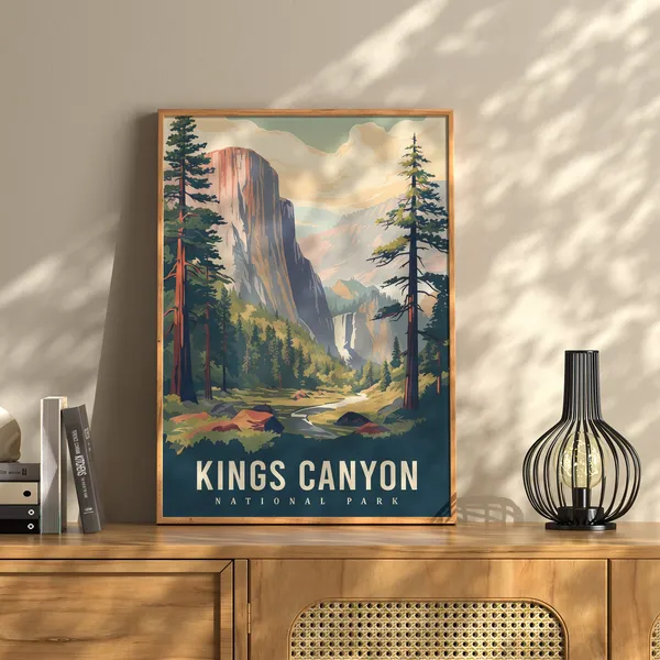 Kings Canyon National Park, California Travel Poster