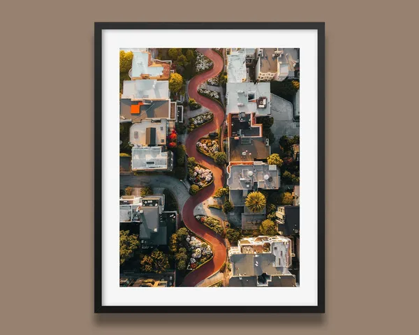 Lombard Street, San Francisco Travel Poster
