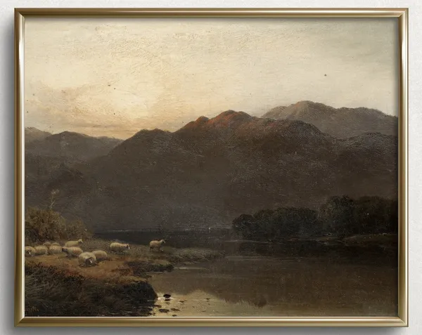 Pasture In The Mountains, Vintage Landscape Print