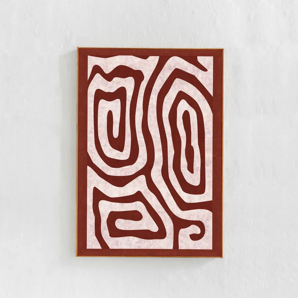 Modern Scandinavian Abstract Art Print, Contemporary