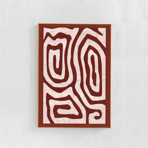 Modern Scandinavian Abstract Art Print, Contemporary