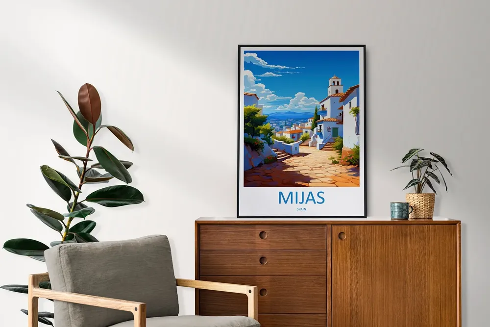 Mijas Travel Poster, Spain Place Print - Image 2