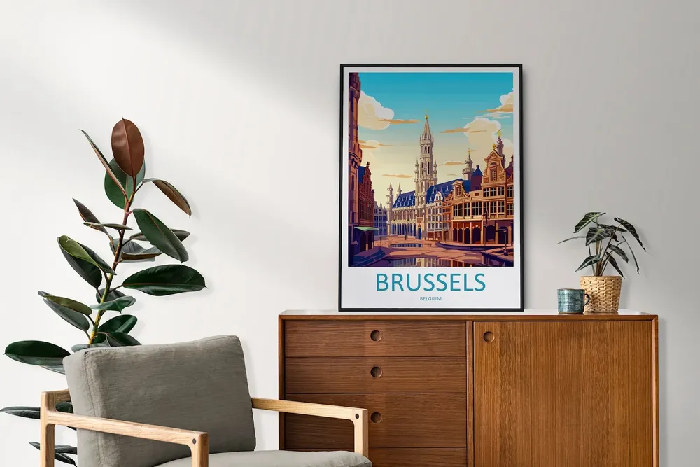 Brussels Home Decor Wall Art Print - Image 2