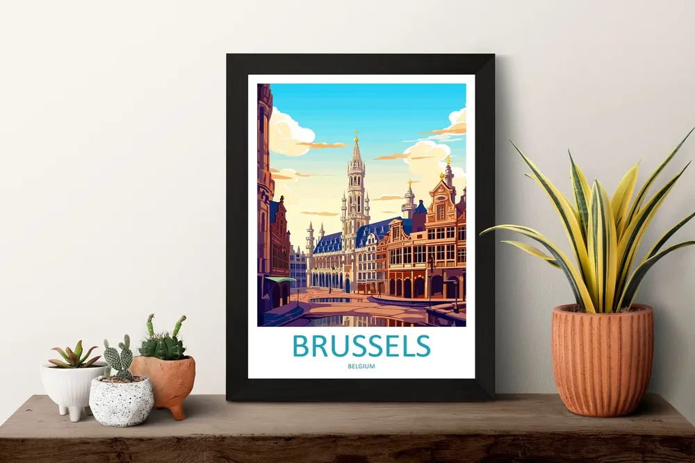 Brussels Home Decor Wall Art Print - Image 3