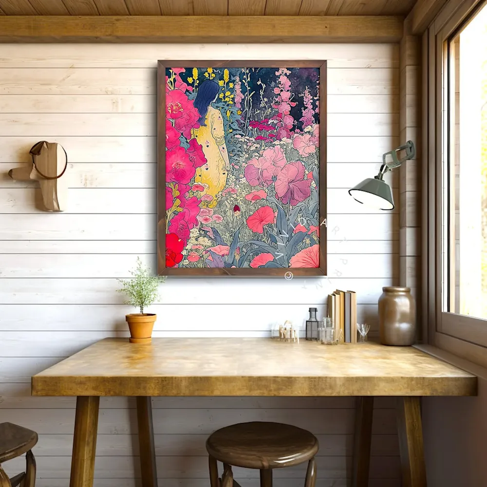 Enchanted Garden Art Print, Vivid Wall Art - Image 2