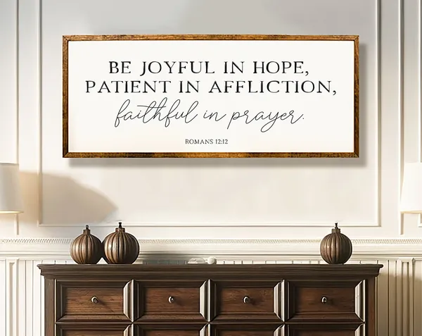 Romans 12:2 Christian Scripture Verse Wall Art Print