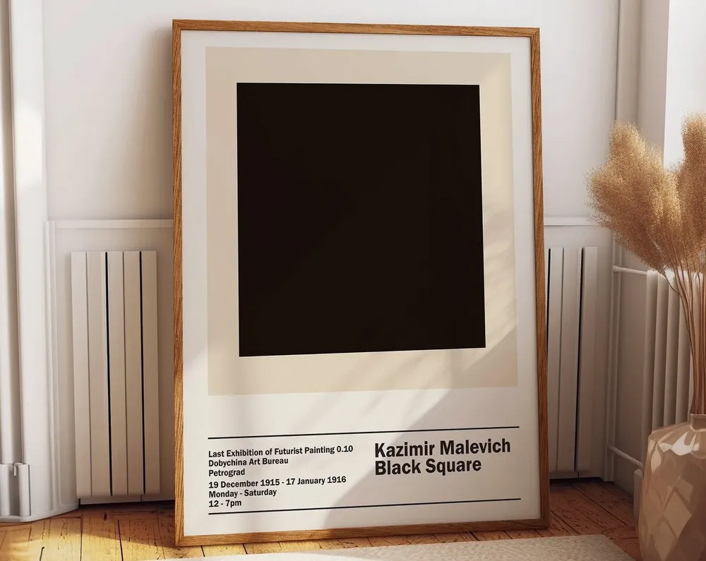 Kazimir Malevich Black Square 1915 Exhibition Poster