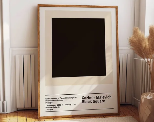 Kazimir Malevich Black Square 1915 Exhibition Poster