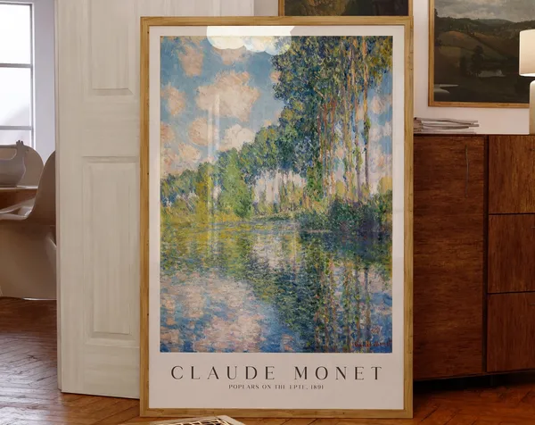Claude Monet Poplars On The Epte Art Print