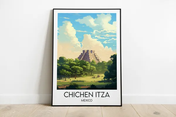 Chichen Itza Custom Personalised Travel Poster
