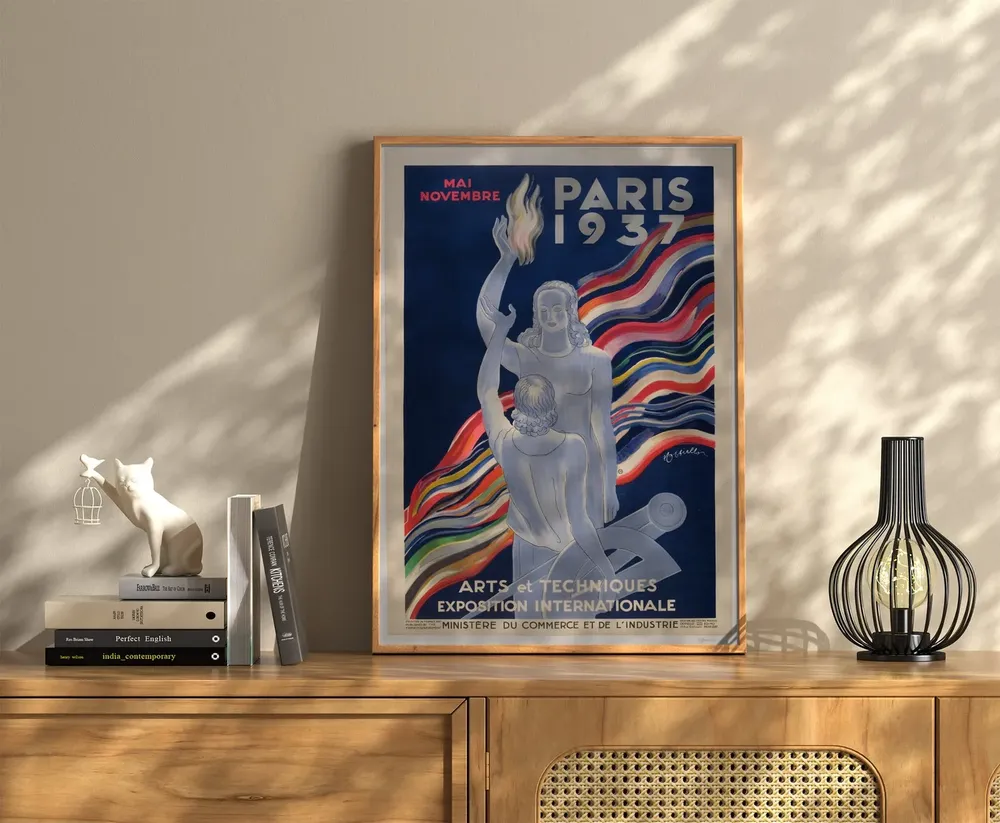 Paris Travel Poster, Vintage Art Deco - Image 2