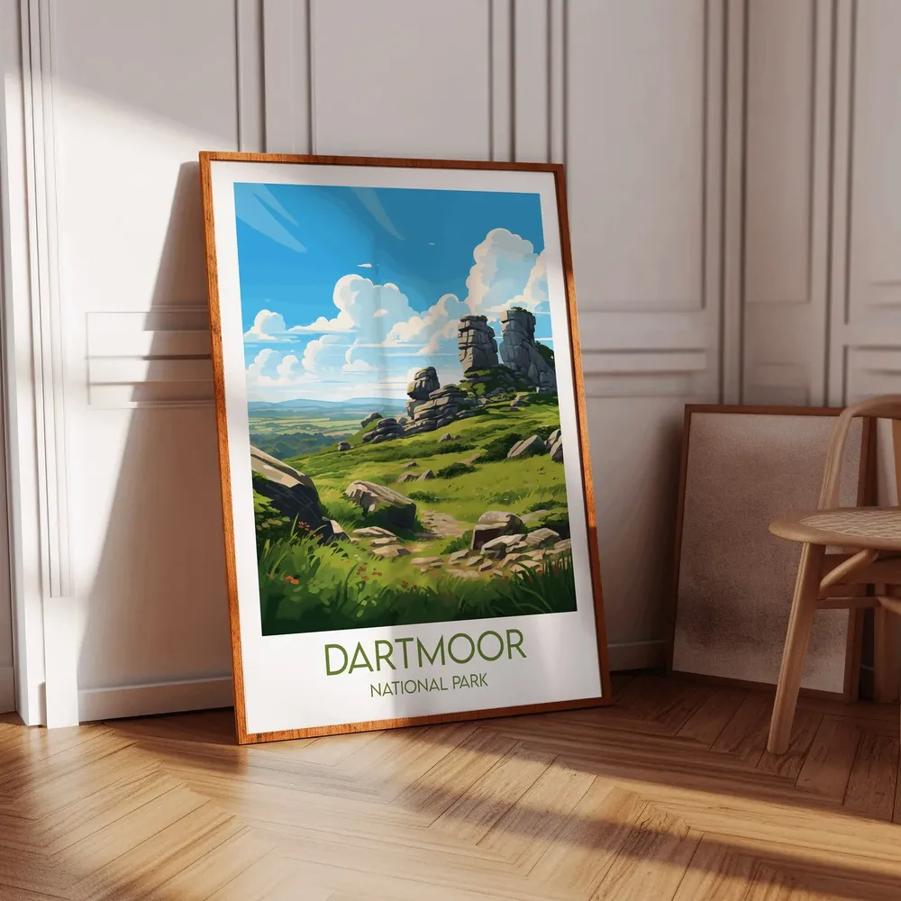 Dartmoor National Park Custom Travel Poster, UK - Image 3