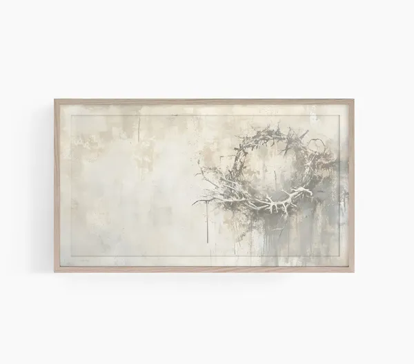 He Is Risen Christian Easter TV Art, Religious Print