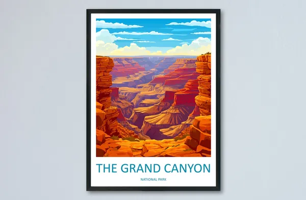 Grand Canyon National Park Travel Poster, Arizona