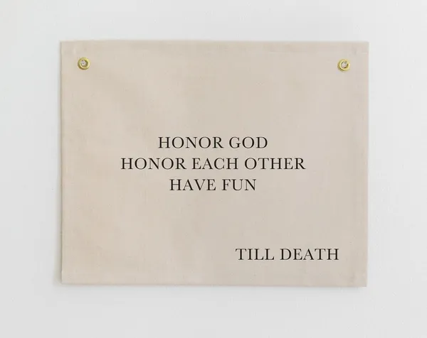 Honor God Honor Each Other Wedding Sign Art Print