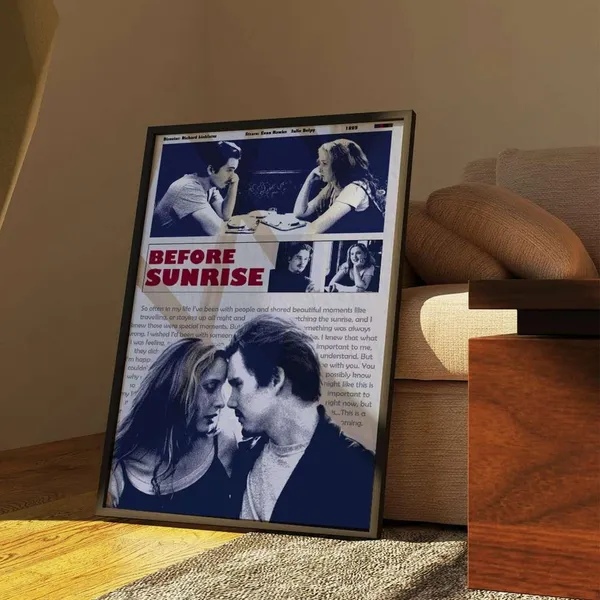 Before Sunrise Vintage Movie Poster Art Print