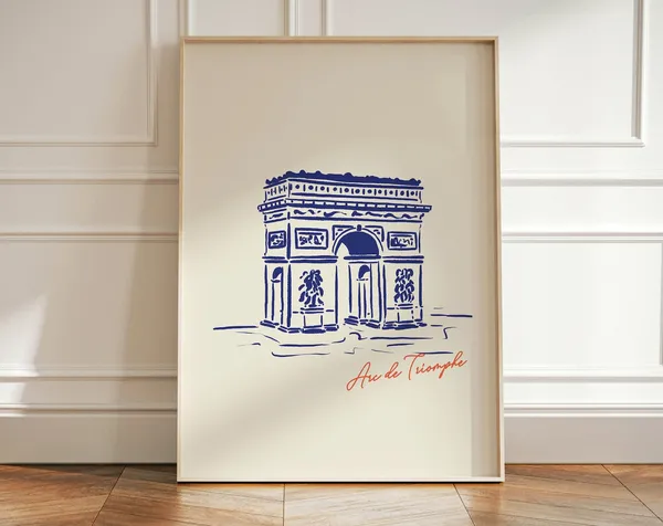 Paris Arc De Triomphe Travel Poster, Architecture