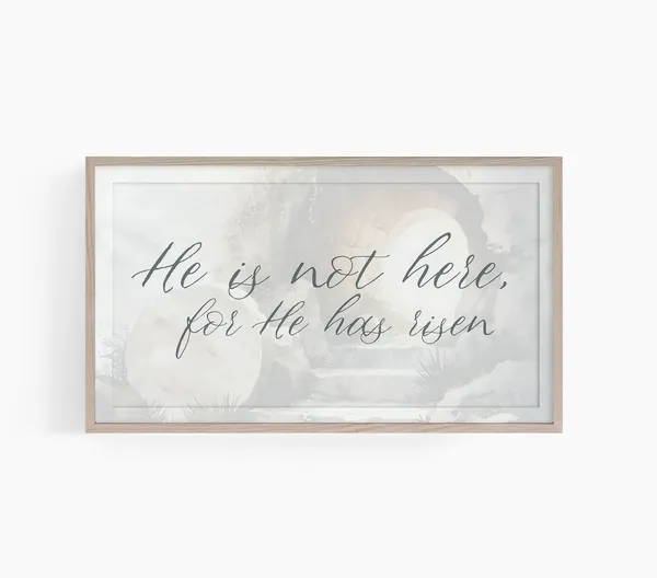 He Is Risen Christian Jesus Christ Easter Art Print