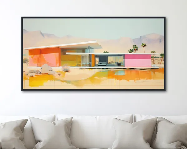 Palm Springs Mid-Century Architecture Desert Art Print